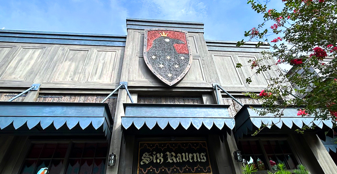 The Six Ravens storefront at Disney Springs